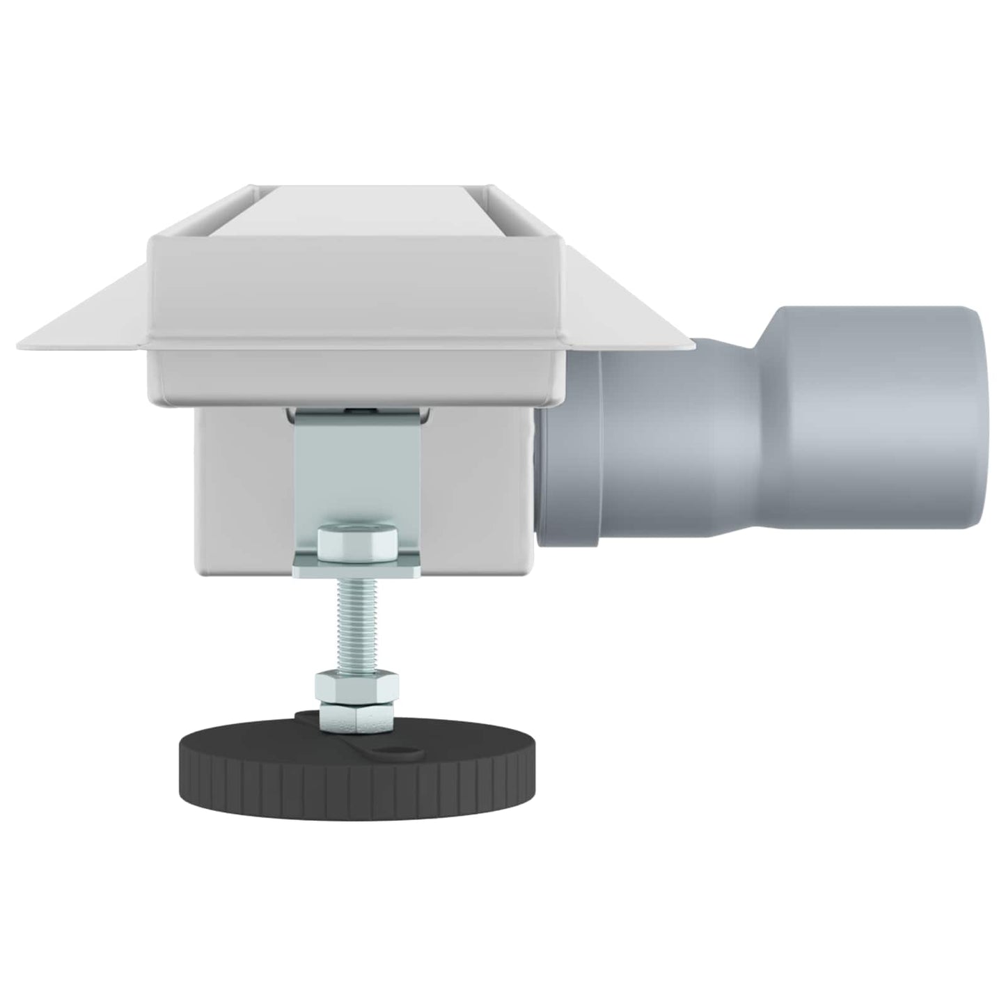 vidaXL 2 σε 1 εκροή ντους Ασημί 50 cm Ανοξείδωτο Ατσάλι 304