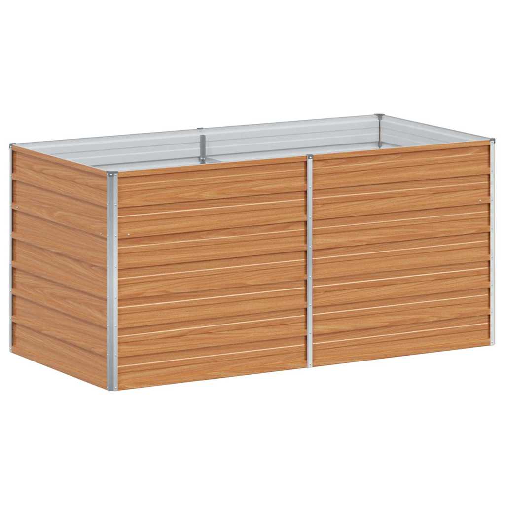 vidaXL Υπερυψωμένη Ζαρντινιέρα Ανοιχτό καφέ 160 x 80 x 77 cm