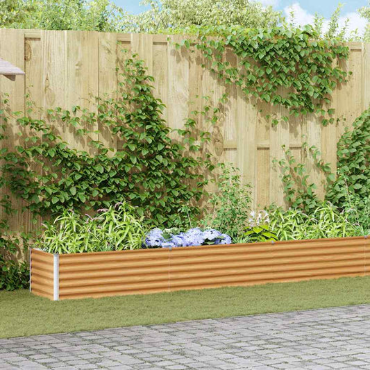 vidaXL Υπερυψωμένη Ζαρντινιέρα 485 x 50 x 36 εκ. Επικαλυμμένος Χάλυβας