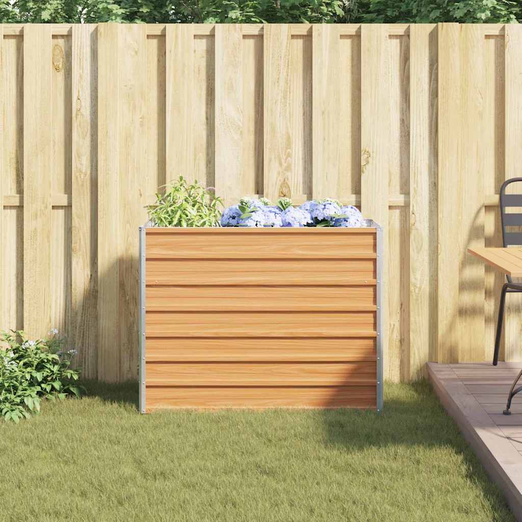 vidaXL Υπερυψωμένη Ζαρντινιέρα Ανοιχτό καφέ 100 x 40 x 77 cm