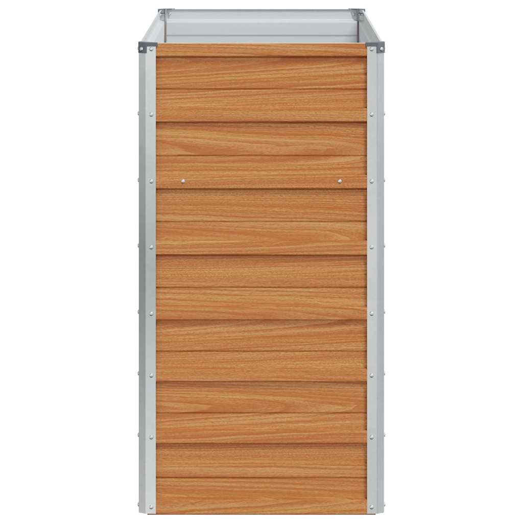 vidaXL Υπερυψωμένη Ζαρντινιέρα Ανοιχτό καφέ 100 x 40 x 77 cm