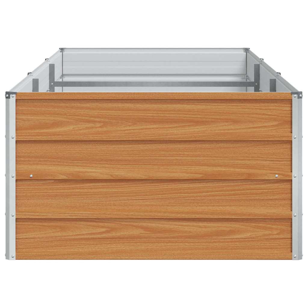 vidaXL Υπερυψωμένη Ζαρντινιέρα Ανοιχτό καφέ 240 x 80 x 45 cm