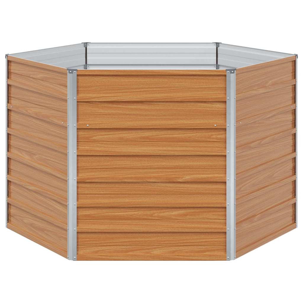 vidaXL Υψωμένο Κρεβάτι Κήπου Ανοιχτό καφέ 129 x 129 x 77 cm