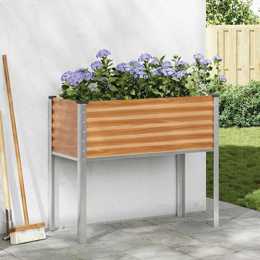 vidaXL Γλάστρα Κήπου Ανοιχτό καφέ 100 x 45 x 90 εκ.