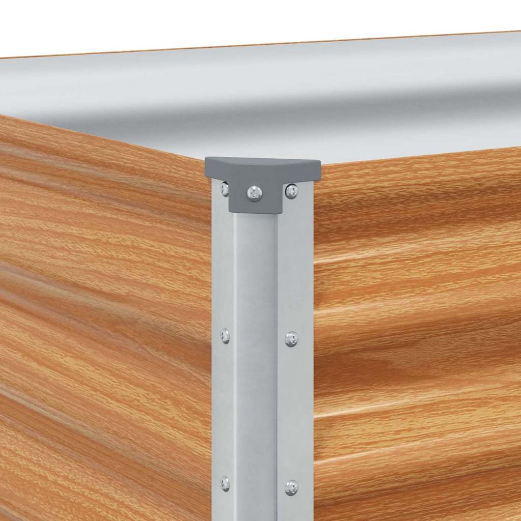 vidaXL Υπερυψωμένη Ζαρντινιέρα 98 x 50 x 36 εκ. Επικαλυμμένος Χάλυβας