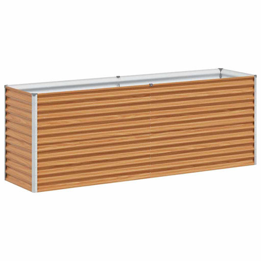 vidaXL Υπερυψωμένη Ζαρντινιέρα 195 x 50 x 68 εκ. Επικαλυμμένος Χάλυβας