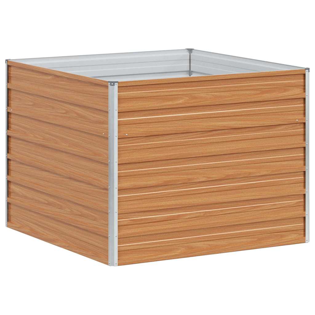 vidaXL Υπερυψωμένη Ζαρντινιέρα Ανοιχτό καφέ 100 x 100 x 77 cm