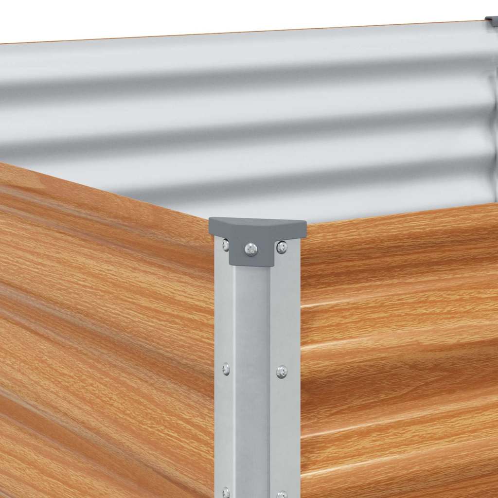 vidaXL Υπερυψωμένη Ζαρντινιέρα 98 x 100 x 68 εκ. Επικαλυμμένος Χάλυβας