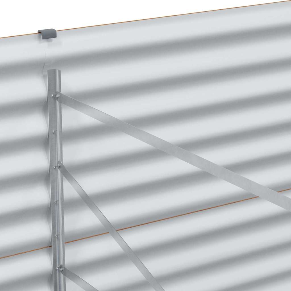 vidaXL Υπερυψωμένη Ζαρντινιέρα 98 x 100 x 68 εκ. Επικαλυμμένος Χάλυβας