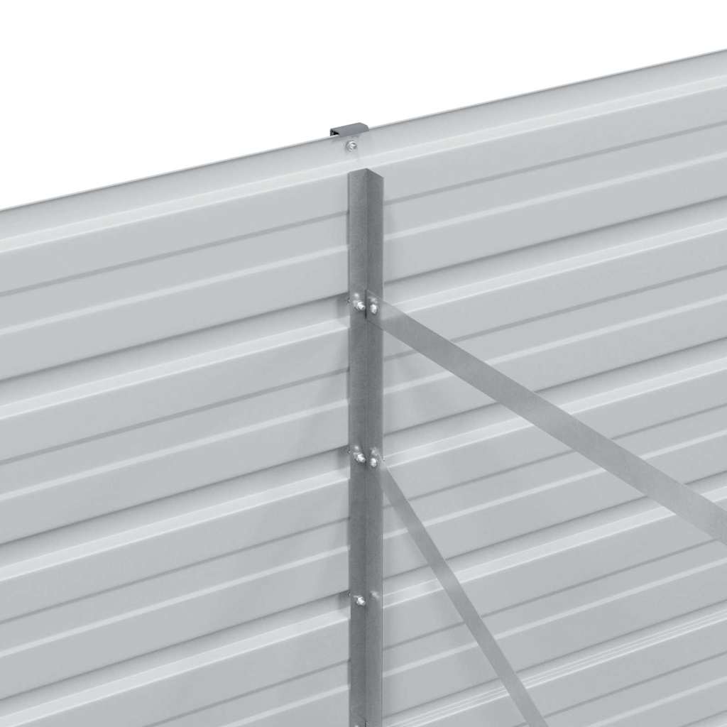 vidaXL Υπερυψωμένη Ζαρντινιέρα Ανοιχτό καφέ 240 x 80 x 77 cm