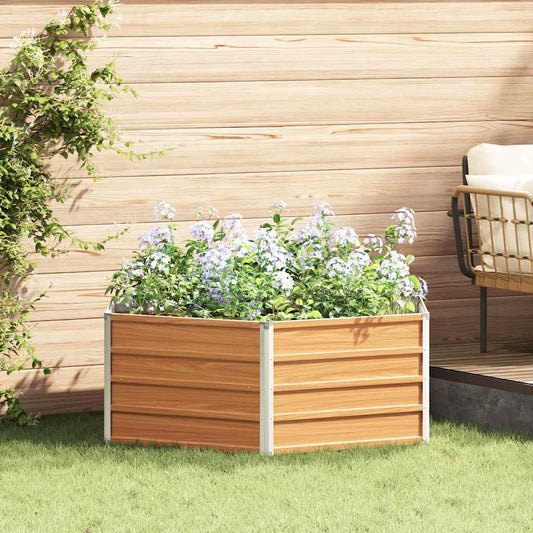 vidaXL Υψωμένο Κρεβάτι Κήπου Φαίνεται ξύλινο 129 x 129 x 45 cm