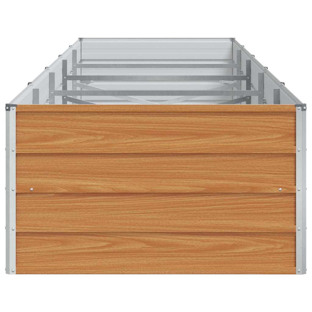 vidaXL Υπερυψωμένη Ζαρντινιέρα Ανοιχτό καφέ 400 x 80 x 45 cm