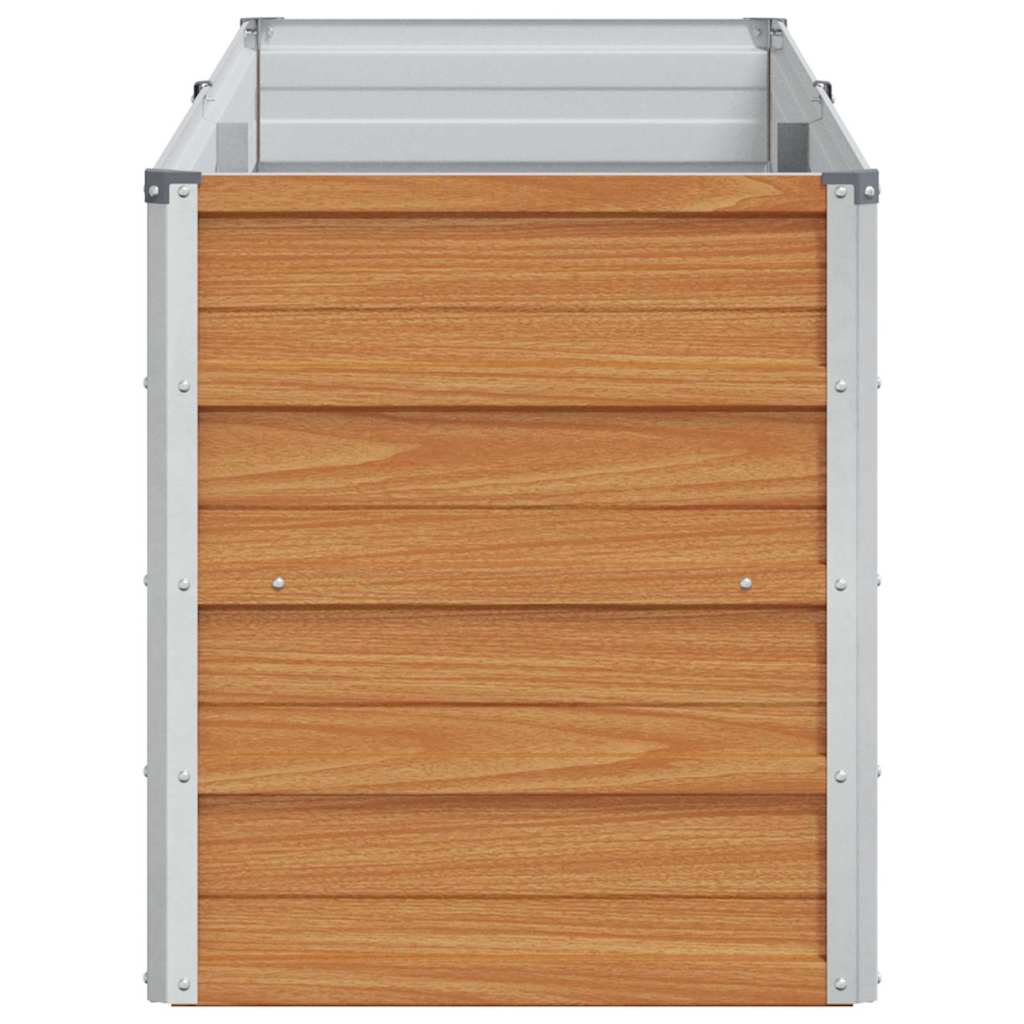 vidaXL Υπερυψωμένη Ζαρντινιέρα Ανοιχτό καφέ 160 x 40 x 45 cm