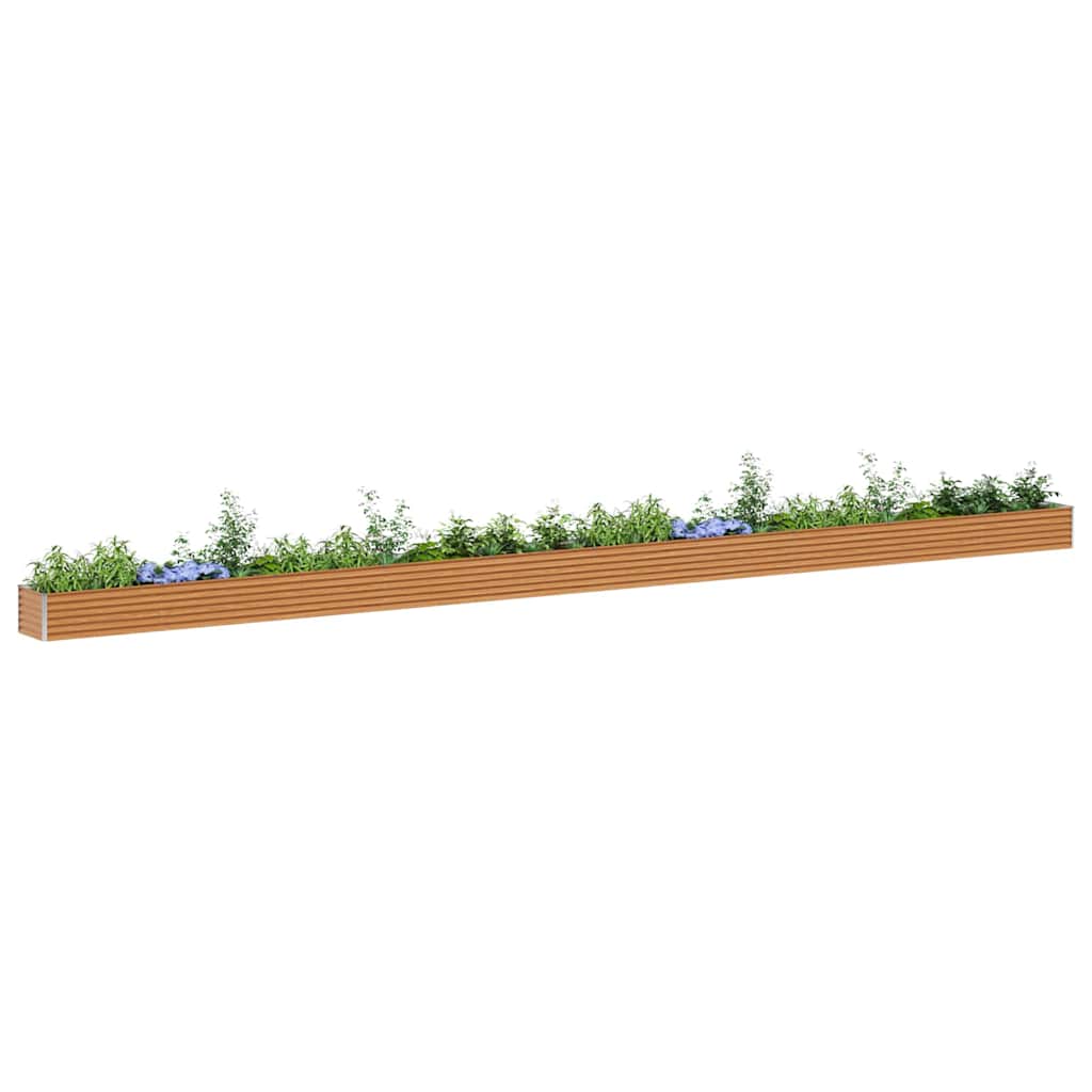 vidaXL Υπερυψωμένη Ζαρντινιέρα 970 x 50 x 36 εκ. Επικαλυμμένος Χάλυβας