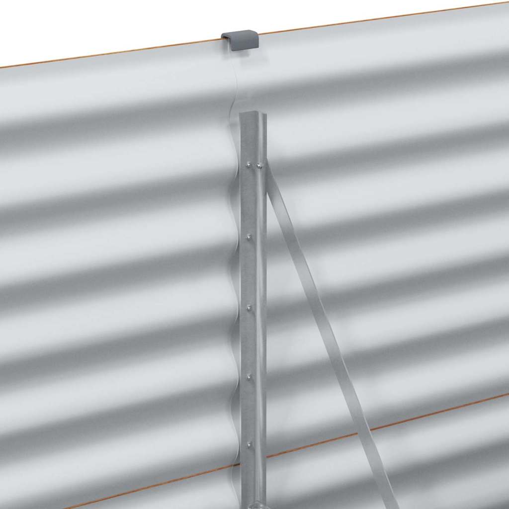 vidaXL Υπερυψωμένη Ζαρντινιέρα 485 x 50 x 68 εκ. Επικαλυμμένος Χάλυβας