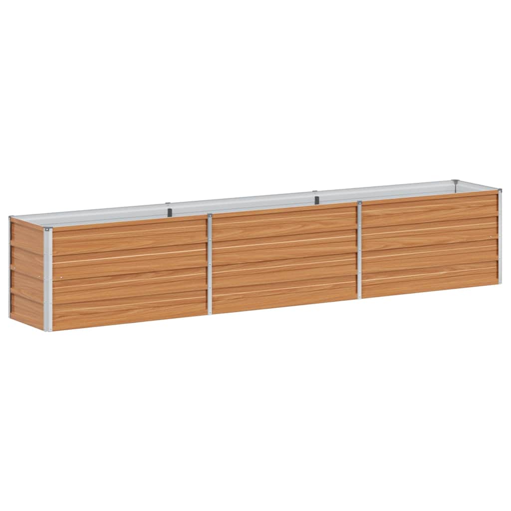 vidaXL Υπερυψωμένη Ζαρντινιέρα Ανοιχτό καφέ 240 x 40 x 45 cm
