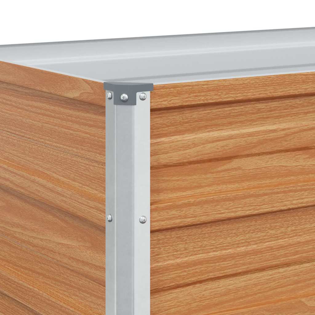 vidaXL Υπερυψωμένη Ζαρντινιέρα Ανοιχτό καφέ 160 x 40 x 77 cm