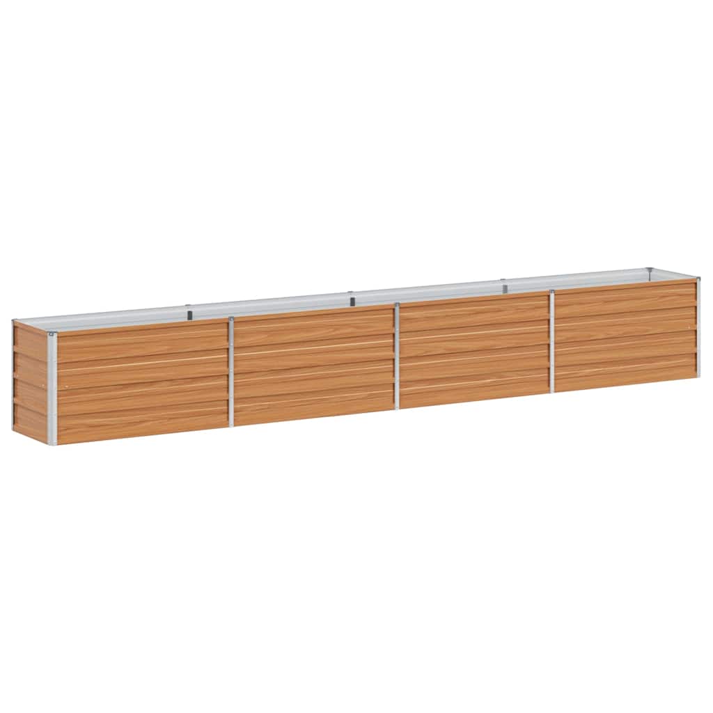 vidaXL Υπερυψωμένη Ζαρντινιέρα Ανοιχτό καφέ 320 x 40 x 45 cm