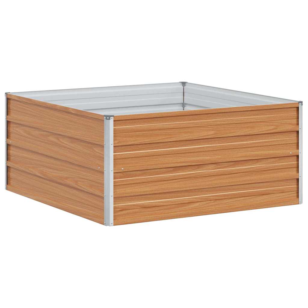 vidaXL Υπερυψωμένη Ζαρντινιέρα Ανοιχτό καφέ 100 x 100 x 45 cm