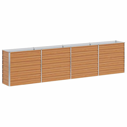 vidaXL Υπερυψωμένη Ζαρντινιέρα Ανοιχτό καφέ 320 x 40 x 77 cm
