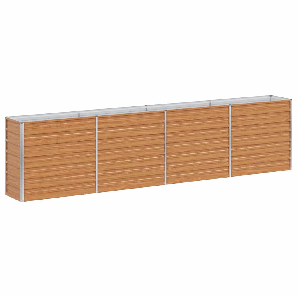 vidaXL Υπερυψωμένη Ζαρντινιέρα Ανοιχτό καφέ 320 x 40 x 77 cm