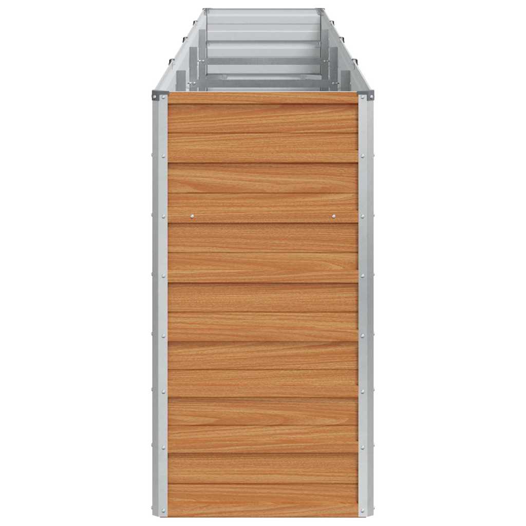 vidaXL Υπερυψωμένη Ζαρντινιέρα Ανοιχτό καφέ 320 x 40 x 77 cm