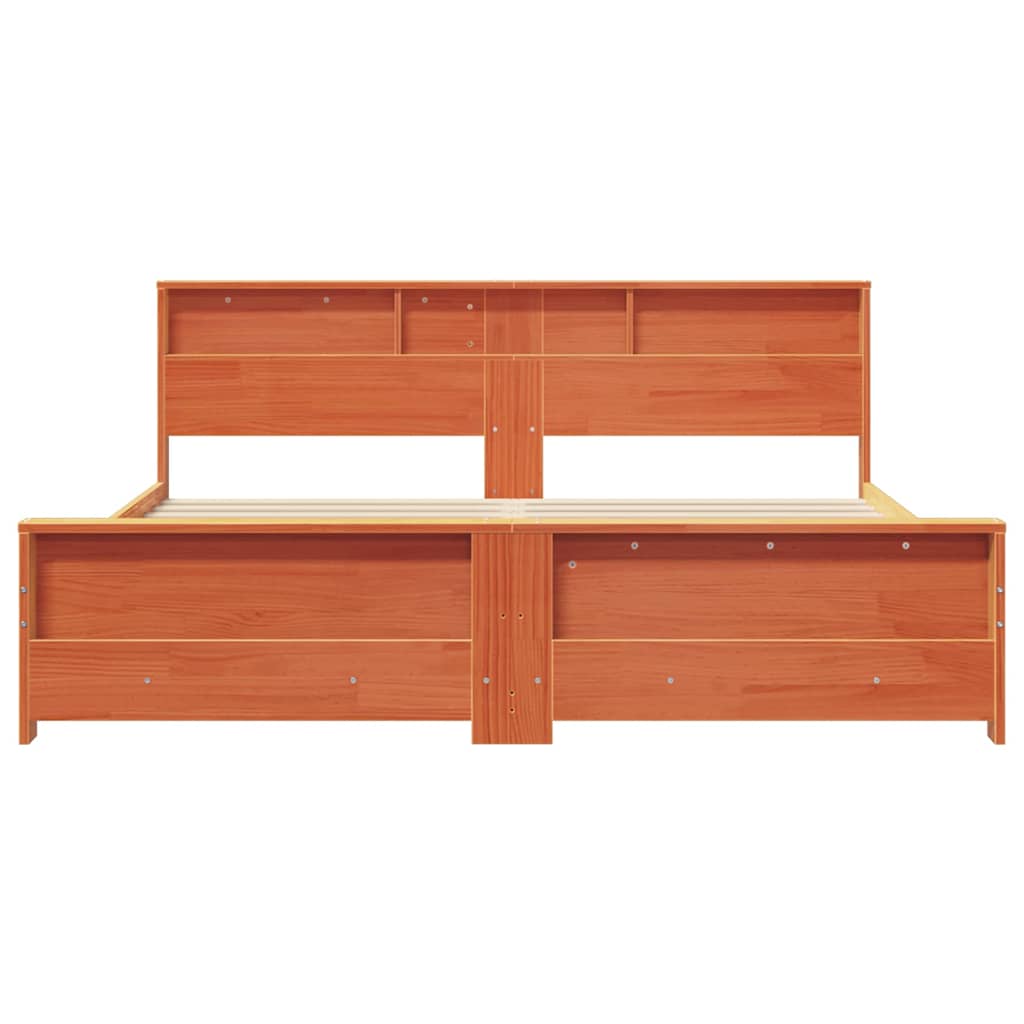 vidaXL Σκελετός Κρεβατιού Κερωτό καφέ 180 x 200 cm Επεξεργασμένο ξύλο