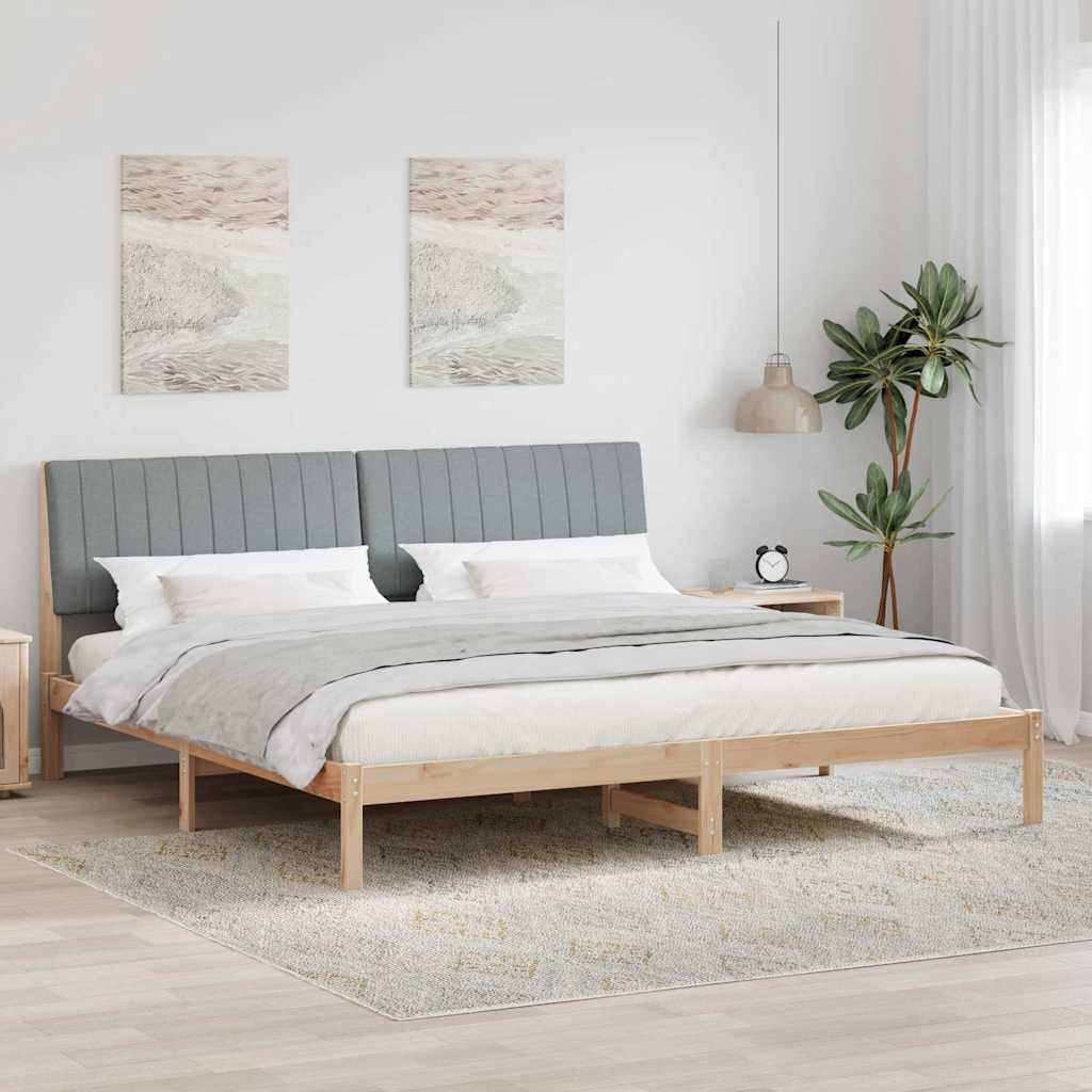 vidaXL Σκελετός Κρεβατιού Καφέ 200 x 200 cm Στερεά ξυλεία πεύκου