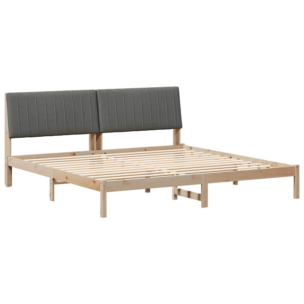vidaXL Σκελετός Κρεβατιού Καφέ 200 x 200 cm Στερεά ξυλεία πεύκου