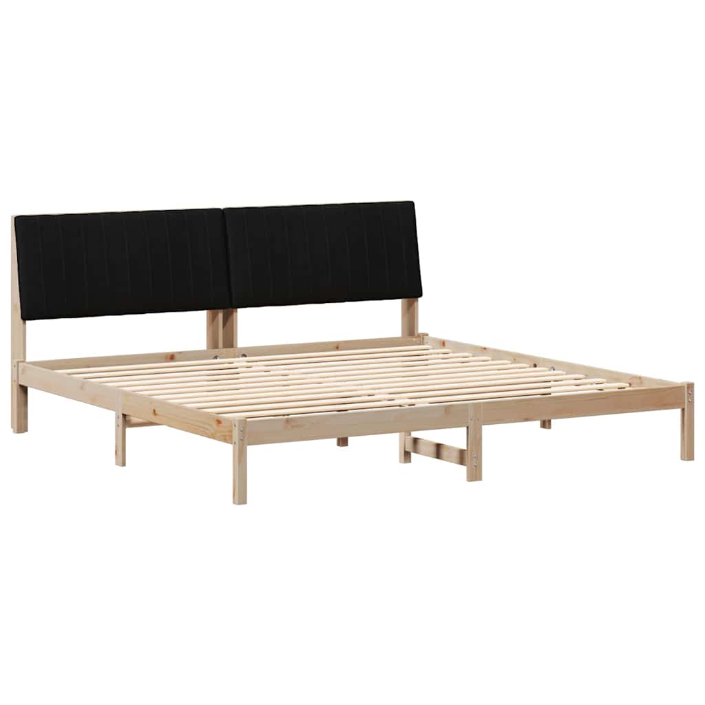 vidaXL Σκελετός Κρεβατιού Καφέ 200 x 200 cm Στερεά ξυλεία πεύκου