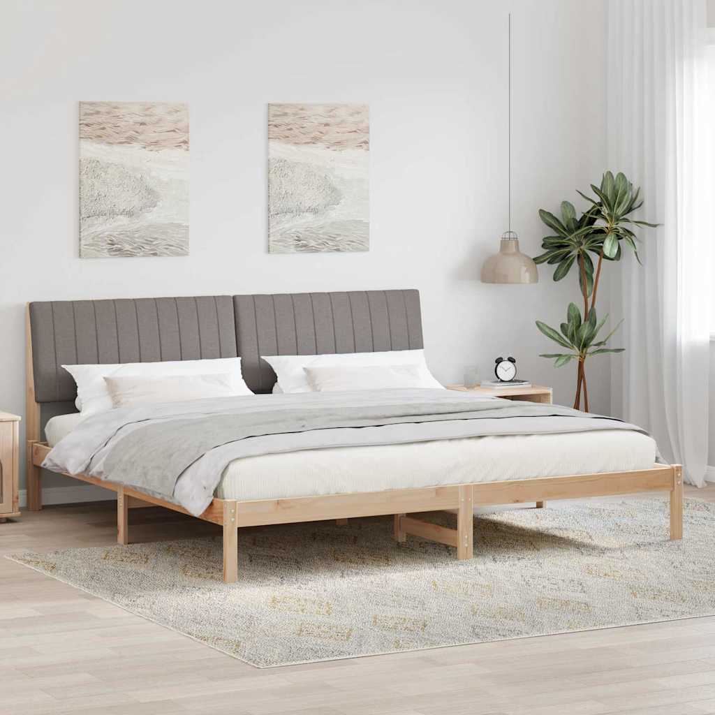 vidaXL Σκελετός Κρεβατιού Καφέ 200 x 200 cm Στερεά ξυλεία πεύκου
