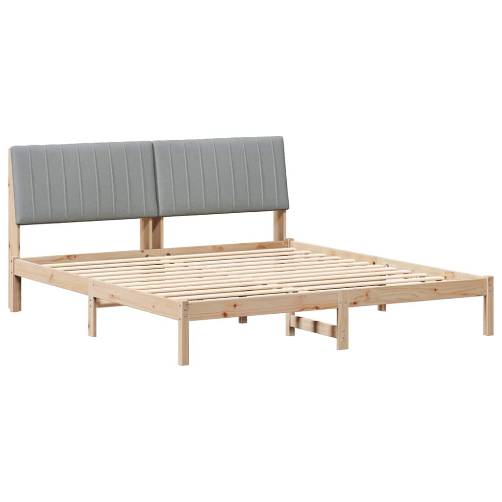 vidaXL Σκελετός Κρεβατιού Καφέ 180 x 200 cm Στερεά ξυλεία πεύκου