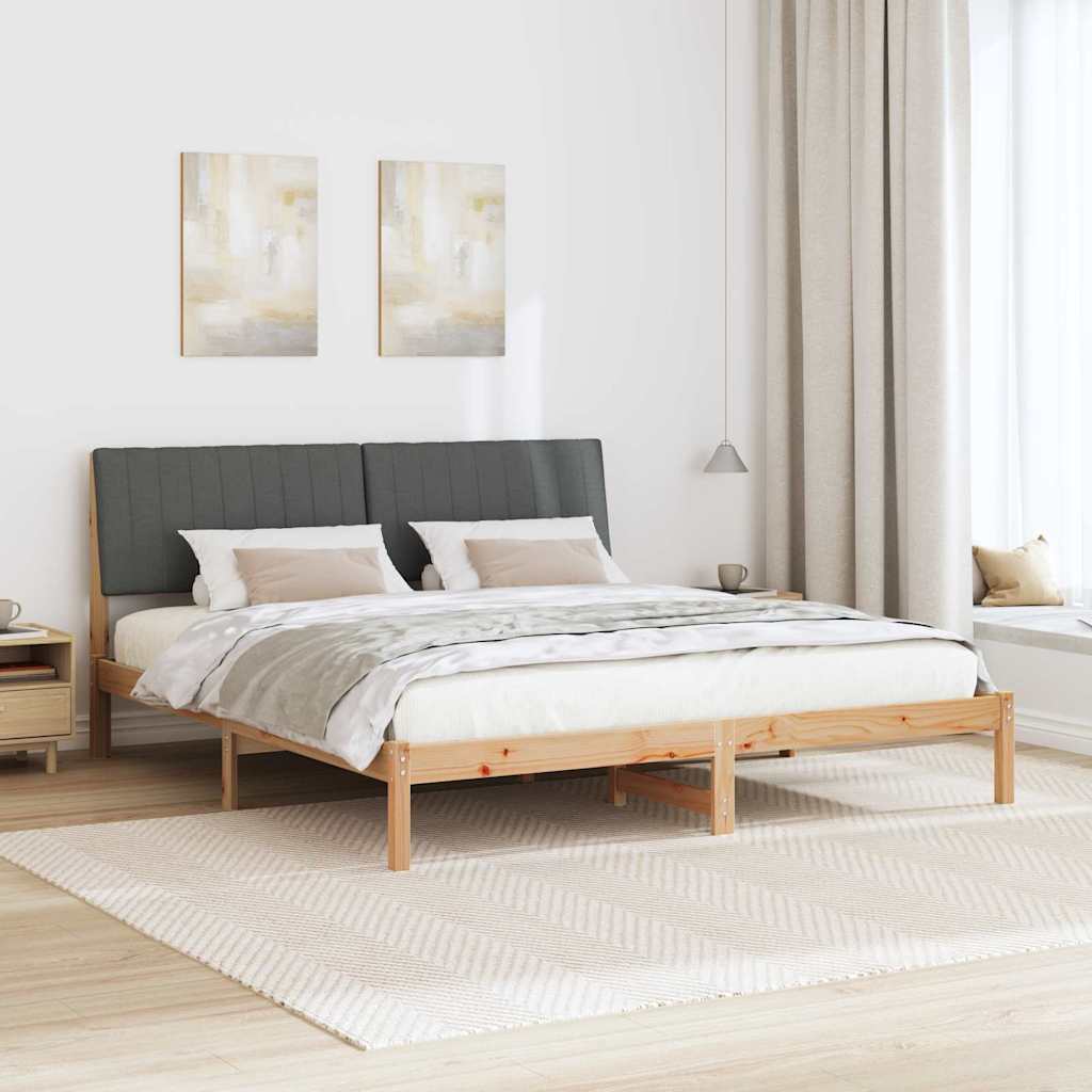 vidaXL Σκελετός Κρεβατιού Καφέ 180 x 200 cm Στερεά ξυλεία πεύκου