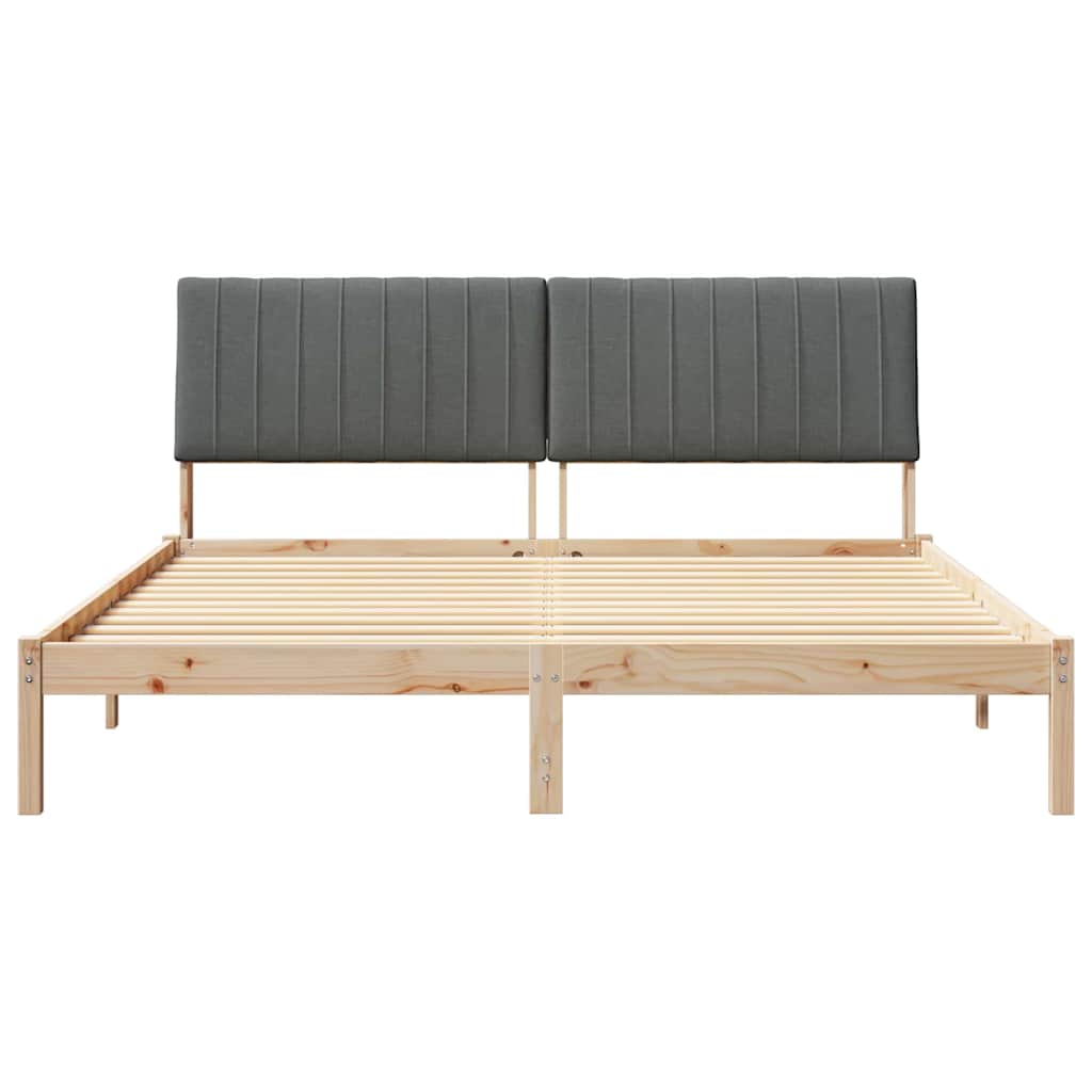 vidaXL Σκελετός Κρεβατιού Καφέ 180 x 200 cm Στερεά ξυλεία πεύκου