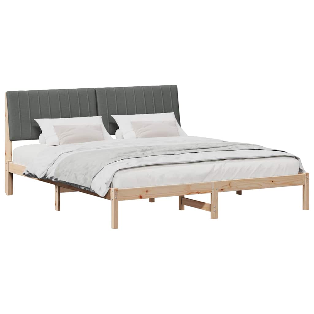 vidaXL Σκελετός Κρεβατιού Καφέ 180 x 200 cm Στερεά ξυλεία πεύκου