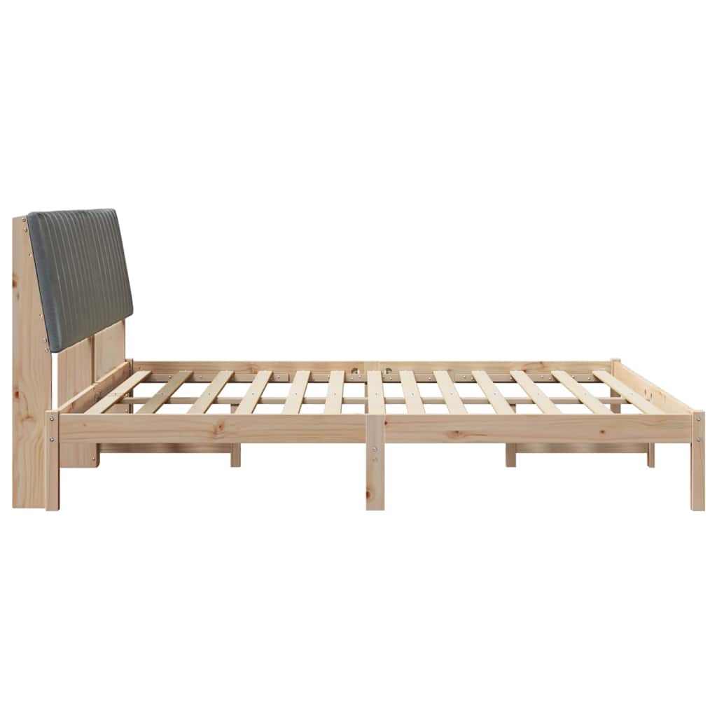 vidaXL Σκελετός Κρεβατιού Καφέ 180 x 200 cm Στερεά ξυλεία πεύκου