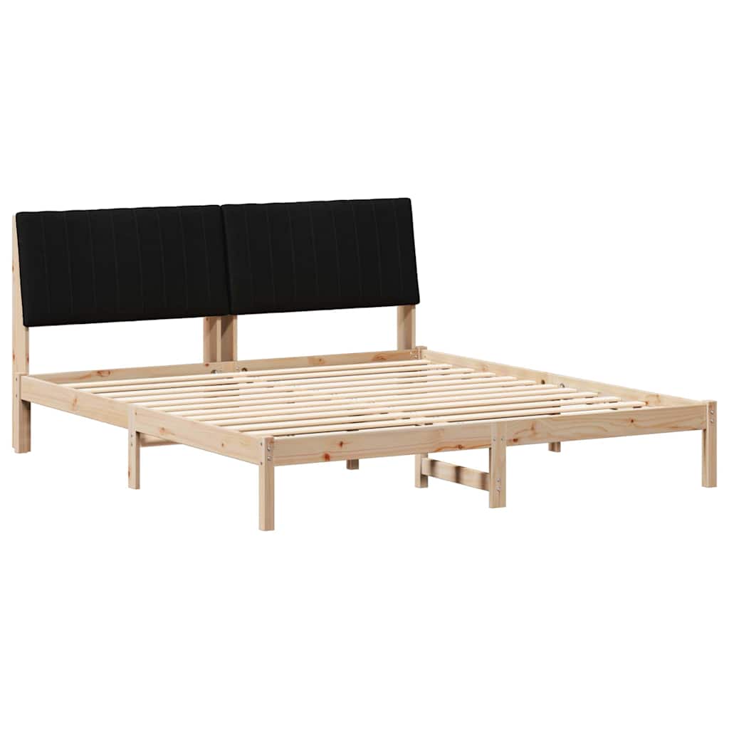 vidaXL Σκελετός Κρεβατιού Καφέ 180 x 200 cm Στερεά ξυλεία πεύκου