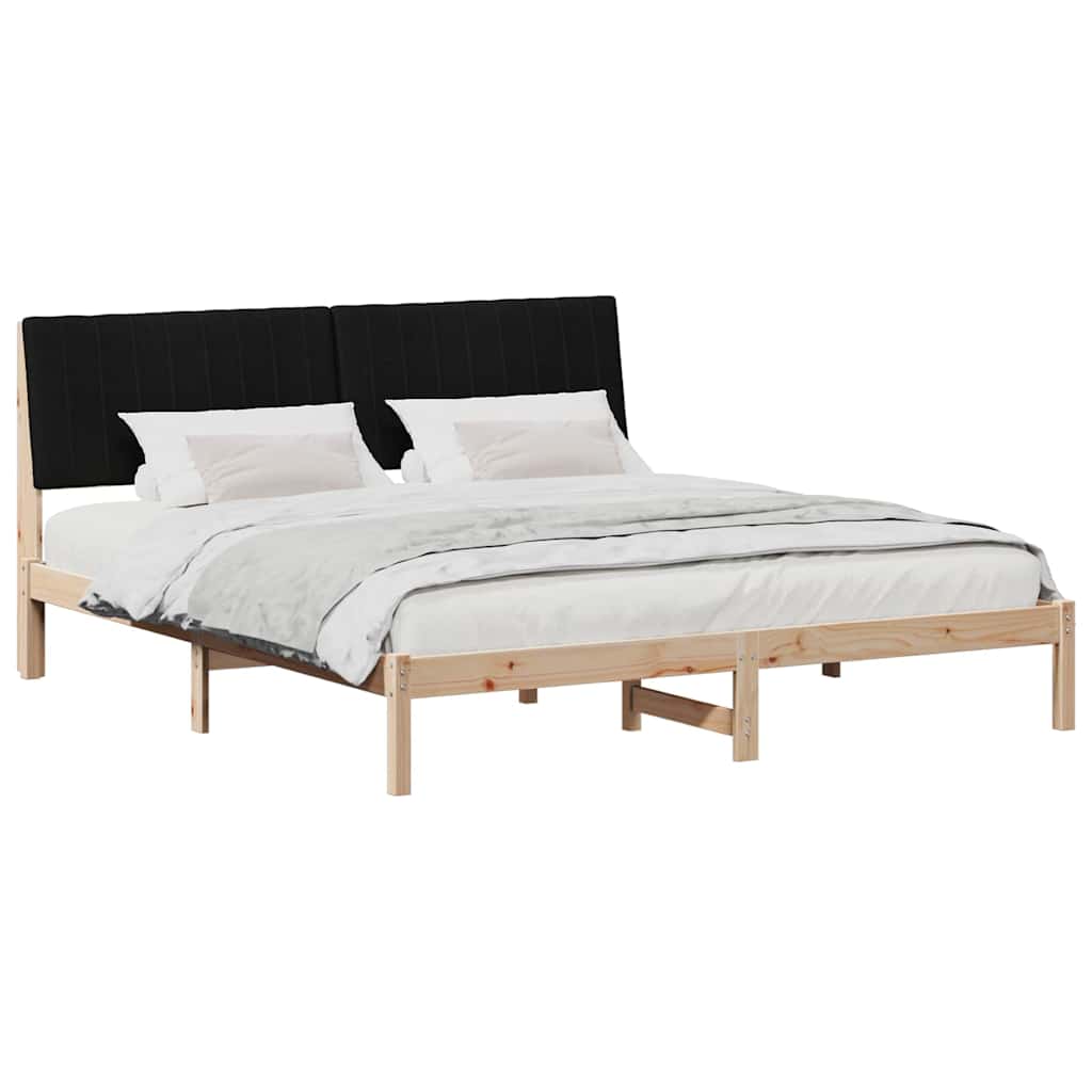 vidaXL Σκελετός Κρεβατιού Καφέ 180 x 200 cm Στερεά ξυλεία πεύκου
