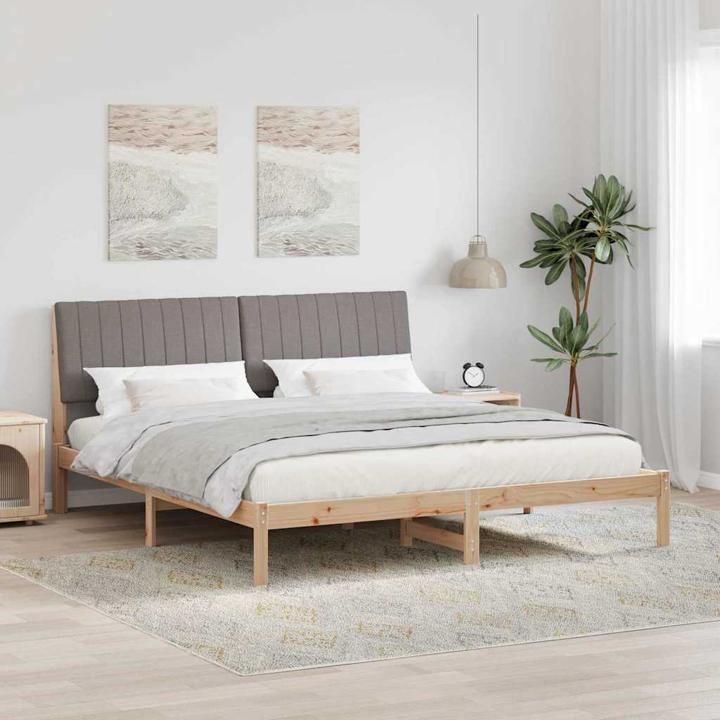 vidaXL Σκελετός Κρεβατιού Καφέ 180 x 200 cm Στερεά ξυλεία πεύκου