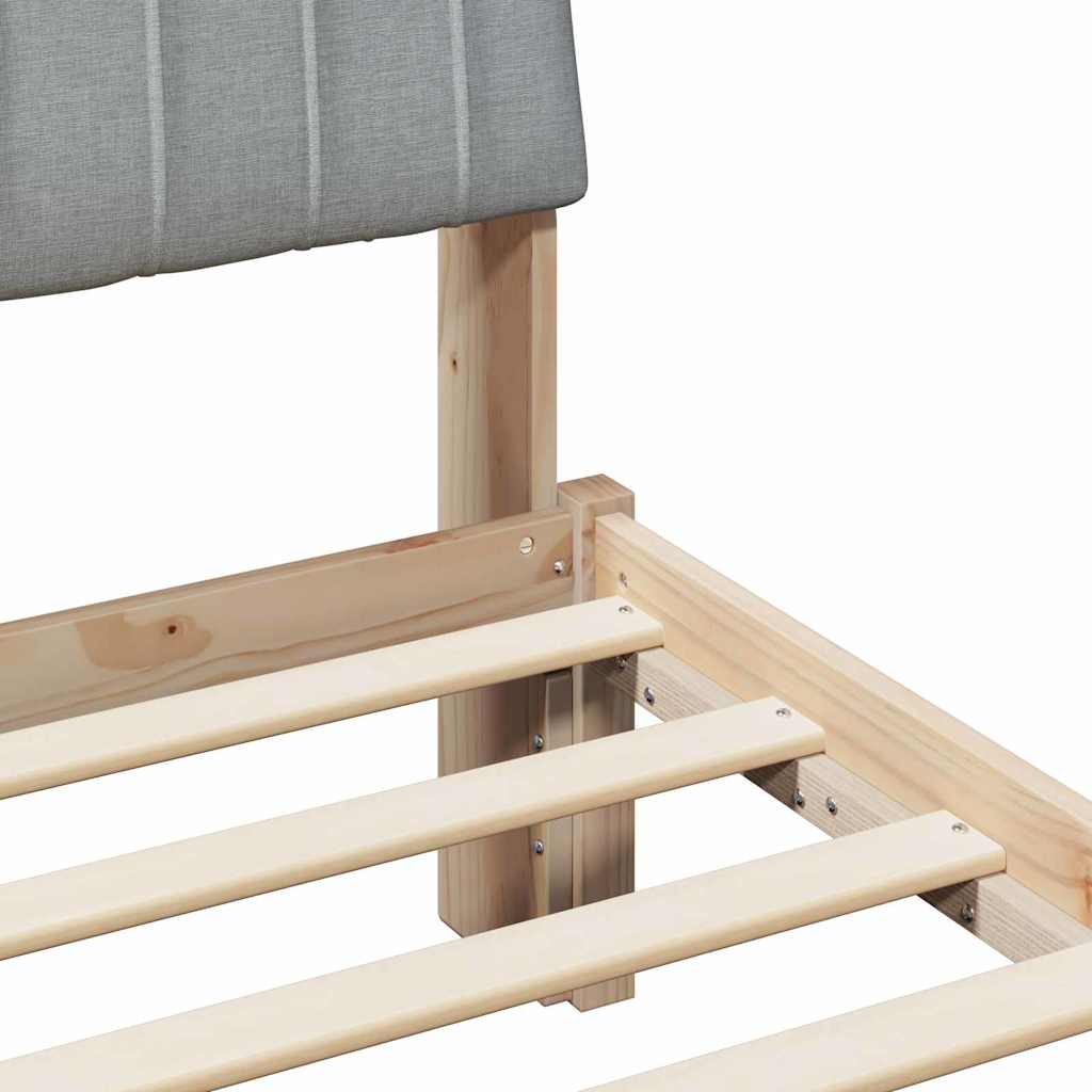 vidaXL Σκελετός Κρεβατιού Καφέ 160 x 200 cm Στερεά ξυλεία πεύκου