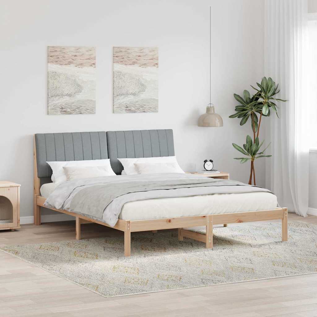 vidaXL Σκελετός Κρεβατιού Καφέ 160 x 200 cm Στερεά ξυλεία πεύκου