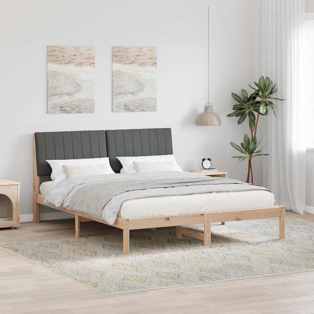 vidaXL Σκελετός Κρεβατιού Καφέ 160 x 200 cm Στερεά ξυλεία πεύκου