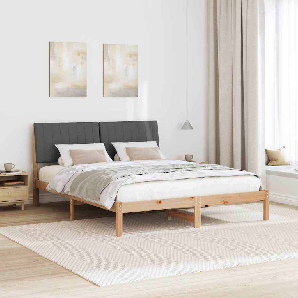 vidaXL Σκελετός Κρεβατιού Καφέ 160 x 200 cm Στερεά ξυλεία πεύκου