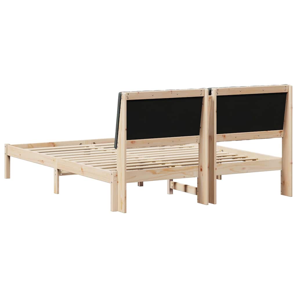 vidaXL Σκελετός Κρεβατιού Καφέ 160 x 200 cm Στερεά ξυλεία πεύκου