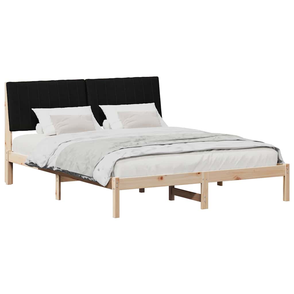 vidaXL Σκελετός Κρεβατιού Καφέ 160 x 200 cm Στερεά ξυλεία πεύκου