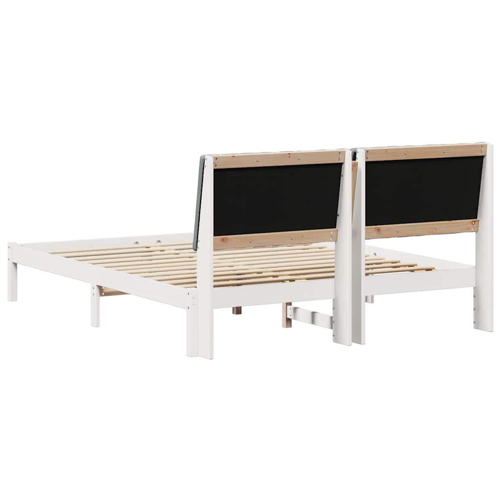 vidaXL Σκελετός Κρεβατιού Λευκό 160 x 200 cm Στερεά ξυλεία πεύκου
