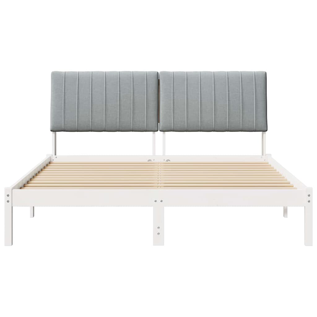 vidaXL Σκελετός Κρεβατιού Λευκό 160 x 200 cm Στερεά ξυλεία πεύκου