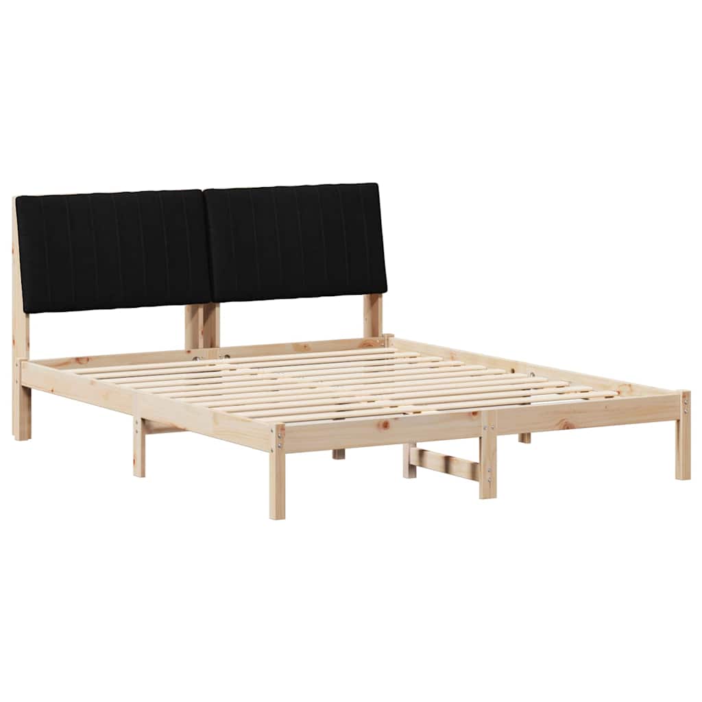 vidaXL Σκελετός Κρεβατιού Καφέ 150 x 200 cm Στερεά ξυλεία πεύκου