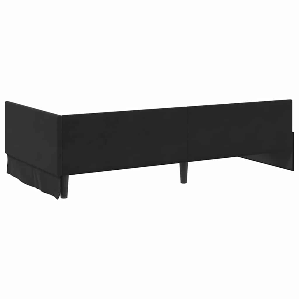 vidaXL Κρεβάτι γωνίας με στρώμα Άλλο με κεφαλάρι 2 pcs Γκρι Βελούδο