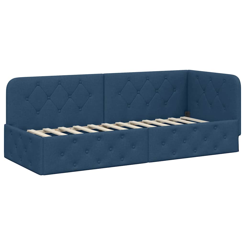 vidaXL Κρεβάτι Γωνίας Μπλε 80 x 200 cm ύφασμα